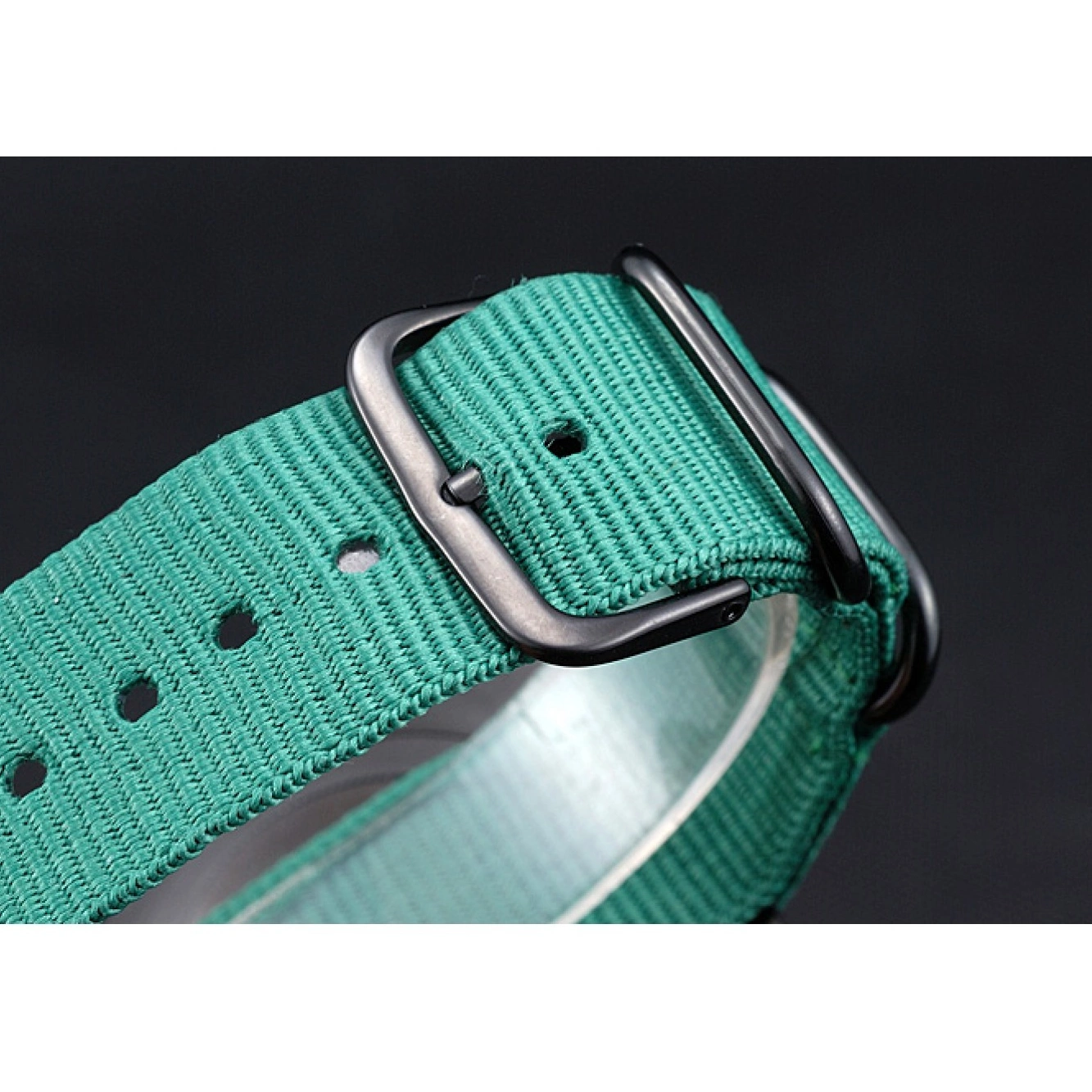 Aaa replica Rolex Strap Nylon Stealth Submariner Green 622009 0607